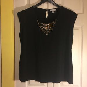Dressbarn Embellished Blouse